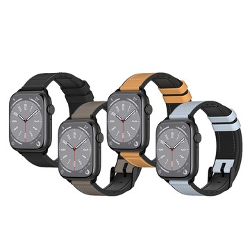 SwitchEasy Apple Watch Hybrid 矽膠真皮錶帶（44/45/46/49mm）