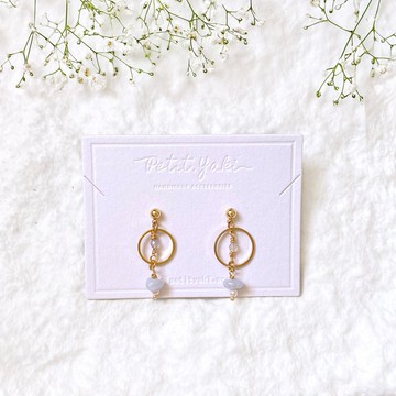 Lunar Lariat | 蛋白石 耳環