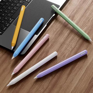 歌麗亞一體式果凍筆套適用蘋果Apple Pencil手寫筆防摔創意保護套