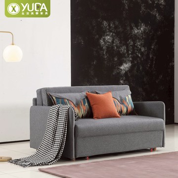 【YUDA】裴琳布沙發床 多功能沙發床 高級亞麻布座位下可置物沙發(北部免運)H26Y A217-02