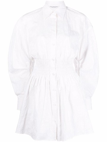 Philosophy Di Lorenzo Serafini - floral-print cotton dress - women - Cotton - 42 - White