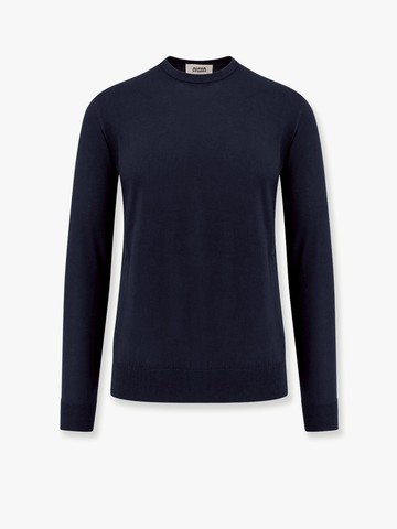 Cotton crepe sweater - ALPHA-STUDIO - gender_Man