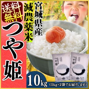 つや姫 10kg  減農薬米 宮城県産つや姫 10kg  5kg×2 令和5年産 こめ 10キロ 安い おいしい ご飯 ごはん 白米 うるち 精白