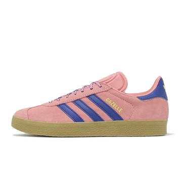 adidas 休閒鞋 Gazelle W 女鞋 粉紅 藍 麂皮 膠底 復古 愛迪達 JH7213