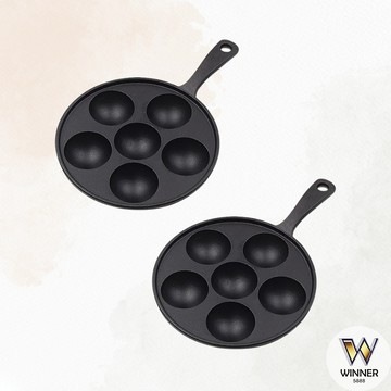鑄鐵丸子煎鍋【Winner】鵪鶉蛋模具 鑄鐵煎鍋 丸子煎鍋 鑄鐵章魚丸子鍋 章魚丸子鍋 鑄鐵章魚燒鍋 章魚燒鍋 煎鳥蛋鍋