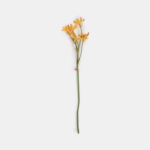 仿真人造枝花 尾蝶花 橘黃