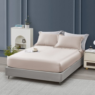 J-bedtime 床寢時光 60支奧地利正版蘭精 100%純天絲床包 + 枕套 S5557S  雅灰咖  單人