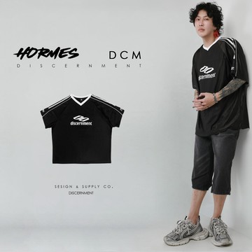 [HORMES] DISCERNMENT DCM TOP 美式足球 復古賽車 球衣 運動風 短T