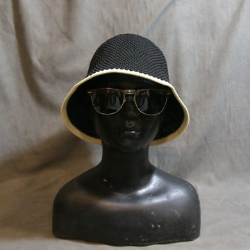 Back to Green::復古帽款  黑 鐘形帽 m-03//vintage hat
