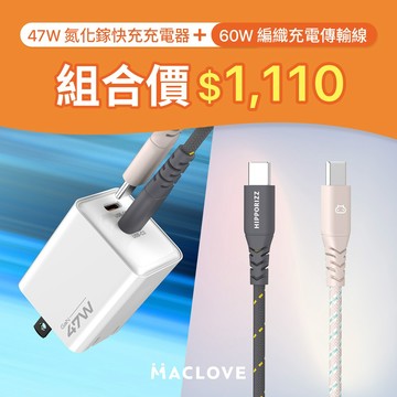 【Hipporizz】Chargo 47W 氮化鎵快充充電器｜