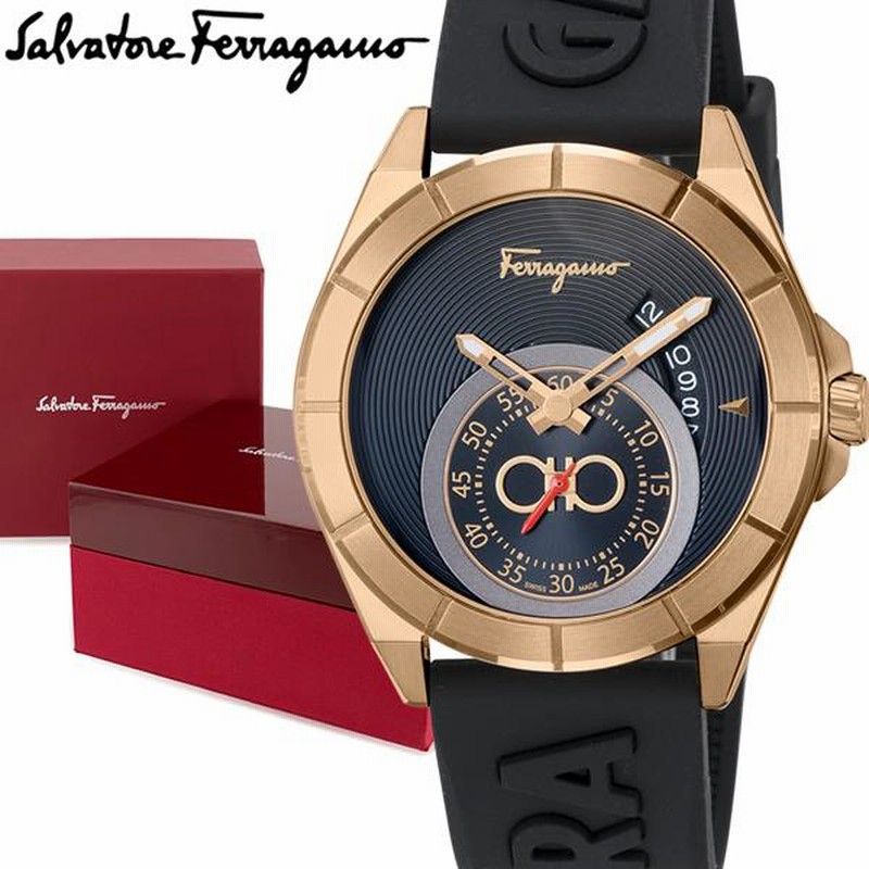 サルヴァトーレフェラガモ 腕時計 メンズ スイス製 アーバン 43mm クオーツ メンズ SF1Y01321 Salvatore Ferragamo  アナログ ブラック 黒 | LINEブランドカタログ