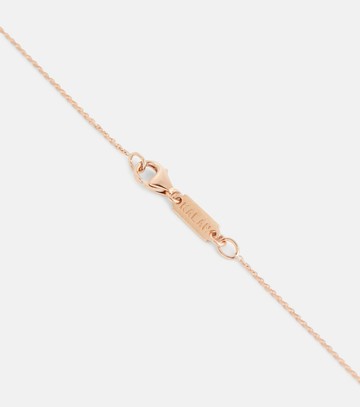 Suzanne Kalan Frenesia Bar 14kt gold necklace with rhodolite and diamonds