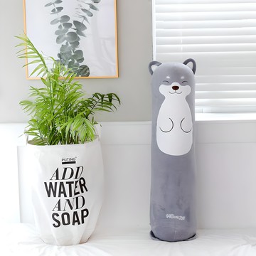 MUNGJJI 超細纖維身體抱枕套  100cm x 36cm  灰色