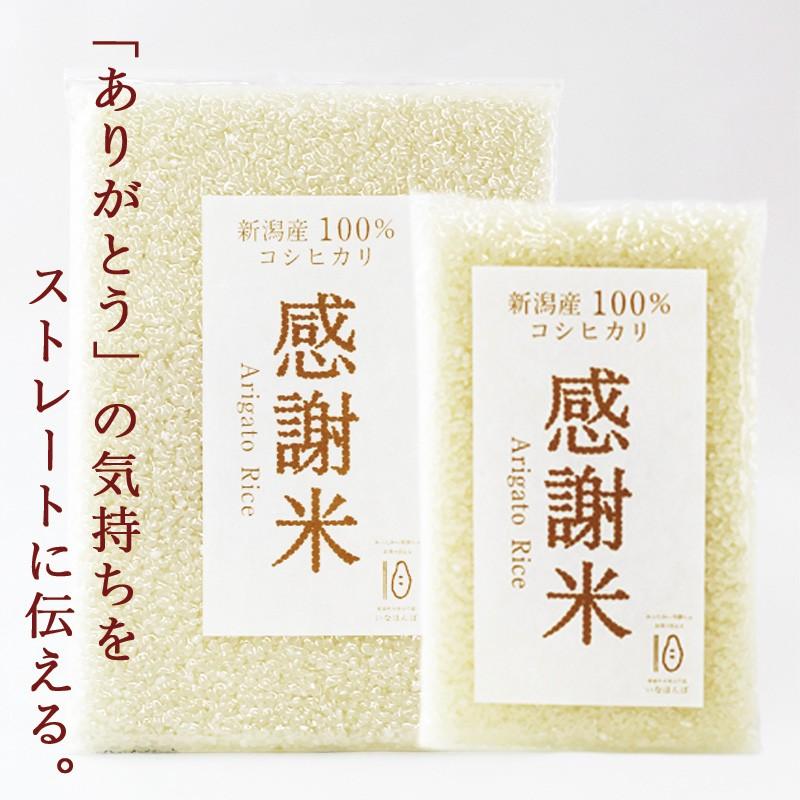 感謝米 2合 300g 条件付送料無料 新潟産コシヒカリ 新潟米 プチギフト 内祝い 名入れ 結婚 出産 お礼 景品 挨拶 引越 退職 粗品 真空 令和5年産