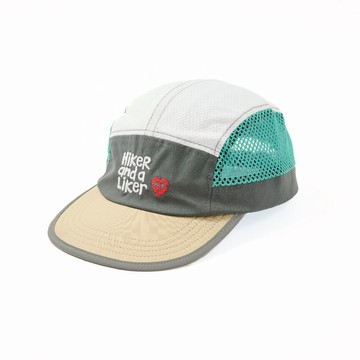 日本限定 POLER DRY RUN 5P CAP 機能透氣5片帽  / 輕量快乾帽 / 多色拚接