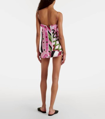 Pucci Printed silk shorts
