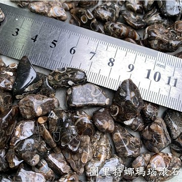 圖里特娜瑪瑙滾石~土元素，療癒地球母親，穩定氣場，轉化負能量，療癒沮喪、憤怒(Agate Turritella) 聖哲曼