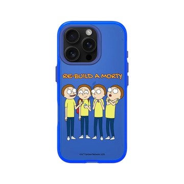 iPhone 16 Pro Clear 激光藍 - 瑞克和莫蒂 Rick and Morty - 建造一個莫蒂