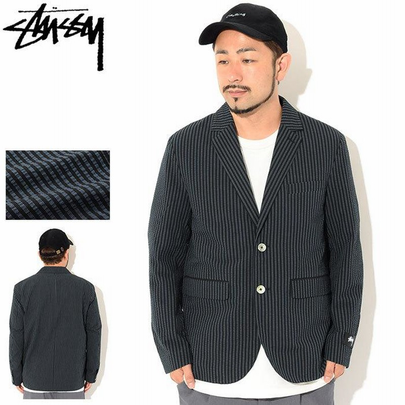 ステューシー ジャケット STUSSY メンズ Stripe Seersucker Sport Coat