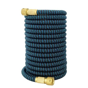 【SV61282】鍍銅10米注水後30米(100FT)3倍伸縮水管 家用合金款TPE內管 澆花 洗車 花園伸縮水管軟管 防爆防凍萬用清潔水管