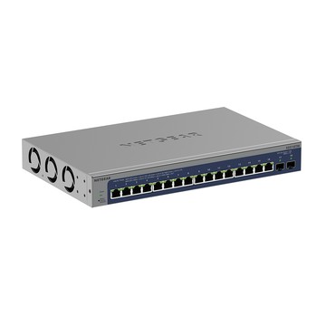 Netgear XS516TM 16埠 100M/1G/2.5G/5G/10G Gigabit +2 埠 10G光纖 雲管理智能型五速交換器
