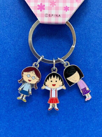 【震撼精品百貨】CHIBI MARUKO CHAN 櫻桃小丸子 小丸子鎖圈/鑰匙圈-小玉野口與小丸子#46353 震撼日式精品百貨