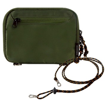 EGARDEN 旅行護照錢包 + 掛繩 + 包裝盒 套組  卡其色  錢包(15 x 11 x 2 公分) 繩子(160 公分)