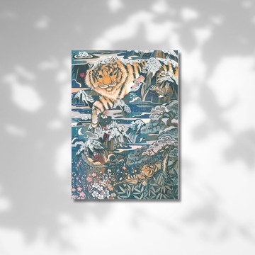 瑞雪豐年 虎年版畫明信片