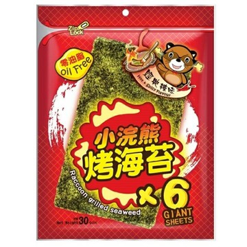 小浣熊 烤海苔(經典辣味-30g/包) [大買家]