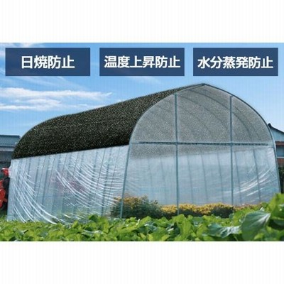 シンセイ ロール式 遮光ネット 2m×50m 遮光率90% 厚手 黒 [寒冷紗