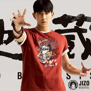 地藏小王 BLUE WAY – 異境山海百鬼召喚短TEE(紅)