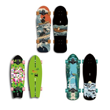 2024春季新款SwaggyGOAT衝浪板滑板彈簧專業初學免蹬刷街成人兒童