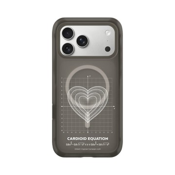 iPhone 17 Pro Max AirX 本質黑 - Valentine's Day Collection - 愛的方程式：同心愛（白）