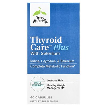 Terry Naturally, 含硒 Thyroid Care™ Plus，60 粒膠囊