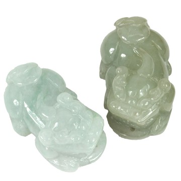 慈緣正堂 貔貅吊墜男款 貔貅吊墜女款翡翠a貸吊墜手工編織