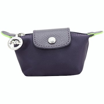 LONGCHAMP Le Pliage Green 再生帆布水餃零錢包(紫色)