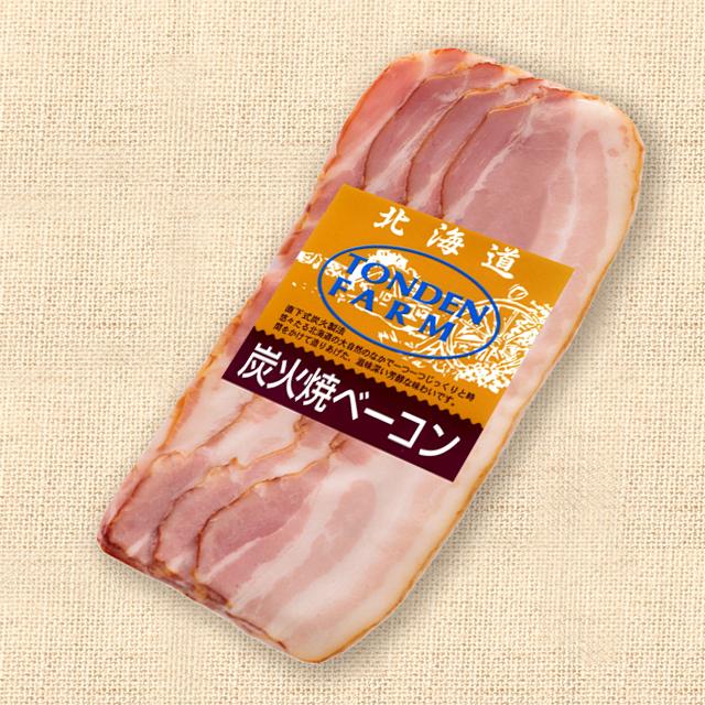 お歳暮 北海道 トンデンファーム 炭火焼ベーコンスライス(80ｇ)   御歳暮 ハムセット ベーコン セット 詰め合わせ 肉 詰合せ 人気 内祝い 御祝い