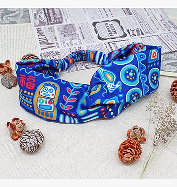 【熊福氣】彈性交叉 福氣系列 造型頭飾 髮帶