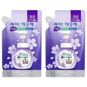 LION 獅王 趣淨 洗手慕斯補充包 Blooming Purple  200ml  2包