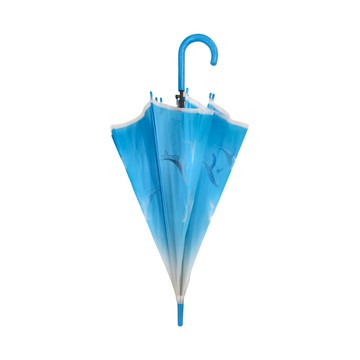 雙龍牌鯨魚文青環保傘  防水環保POE布  玻璃纖維傘骨  116cm x 8K  大傘面設計  水藍色