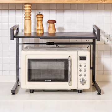 日本天馬 桌上型伸縮式微波爐烤箱收納置物架(C框雙層)