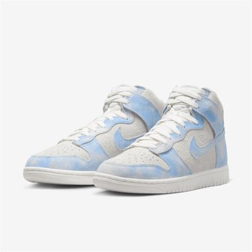 Nike Wmns Dunk High SE 女鞋 藍 灰 麂皮 雲朵 高筒 休閒鞋 FD0882-400