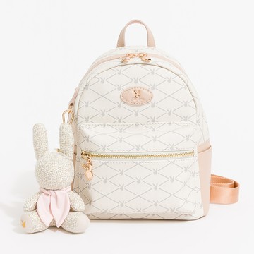 PLAYBOY - 後背包 Graceful系列 - 米白色