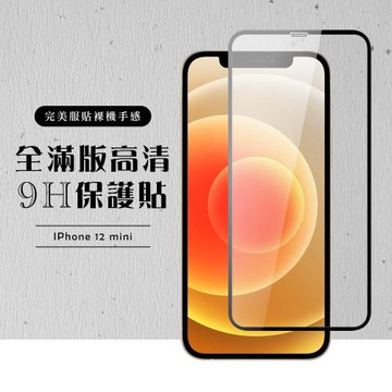 IPhone 12 MINI 保護貼 保護貼 滿版黑框高清玻璃鋼化膜