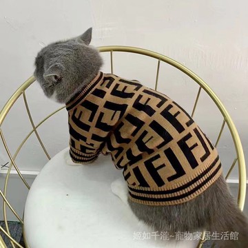 寵物套頭毛衣狗狗法鬥雪納瑞比熊博美貓咪秋冬款歐美風格