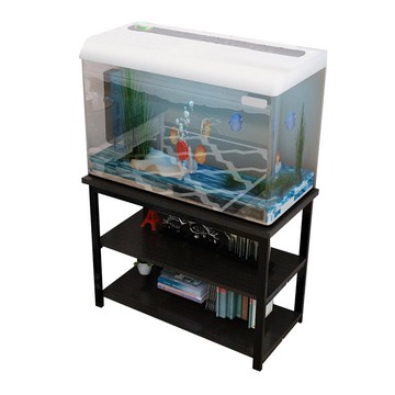 魚缸架 鋼木實木魚缸底櫃金屬底架底座不鏽鋼草缸魚缸架子鐵藝定做魚缸櫃【MJ192194】