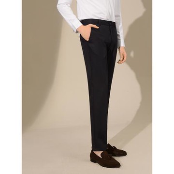 【可機洗】澳嘉男士西褲商務休閑褲子黑色高腰工裝褲正裝長褲男款