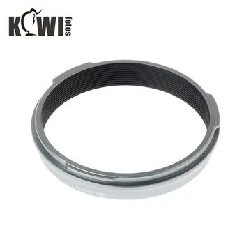 KIWIFOTOS副廠Fujifilm轉接環LA-49X100相容富士原廠LH-X100相機鏡頭轉接器(金屬製,銀色)