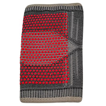 LEADER X 防護升級自發熱遠紅外線石墨烯彈力護肘 均碼  13 x 11 x 21cm  黑灰色  1個