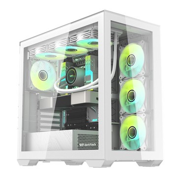 大飛 DLX4000 玻璃版 奢華特選 E-ATX機殼 (不含風扇) 白